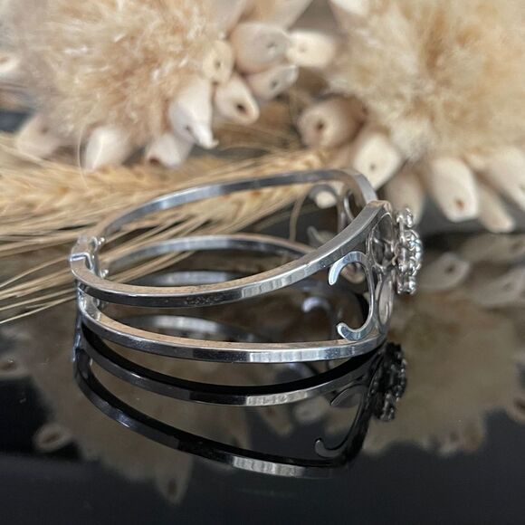 VINTAGE Silver plated cuff - Picture 4 of 4